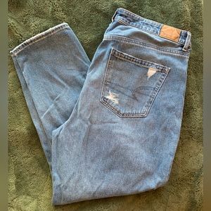 Distressed American Eagle Mom Jeans
